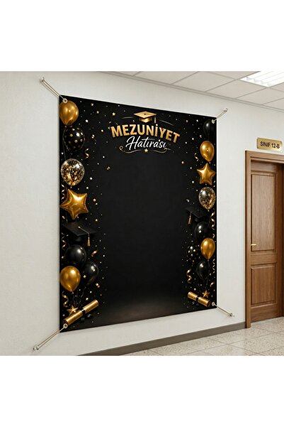 Ti Play Mezuniyet Hatırası Hatıra Fotoğrafı PVC Vinil Afiş 160 x 200 cm | Tek...