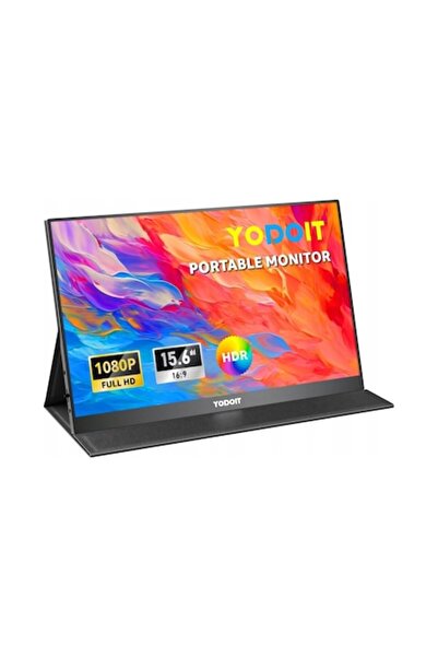 Yodoit Monitor portabil 15.6 ", 1920x1080 FHD, IPS, negru, 0.9 cm