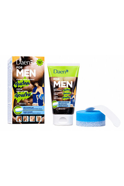 Daen Cremă Depilatoare pentru Duș 150 ml cu Burete Special, Îndepărtare Rapid...