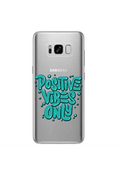 Other Samsung S8 Positive Vibes Only Transparent Silicone TPU Θήκη