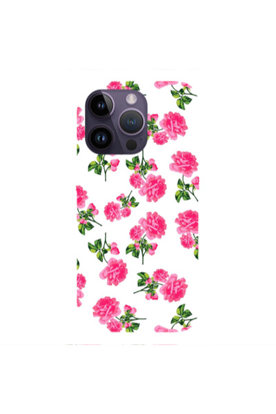Other Apple iPhone 14 Pro Roses White Transparent Silicone TPU Θήκη