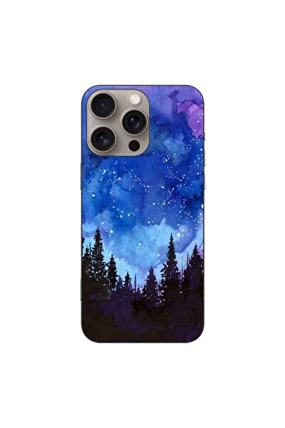 OEM Husa compatibila cu Apple iPhone 16 Pro Max Silicon Gel Tpu Model Night F...