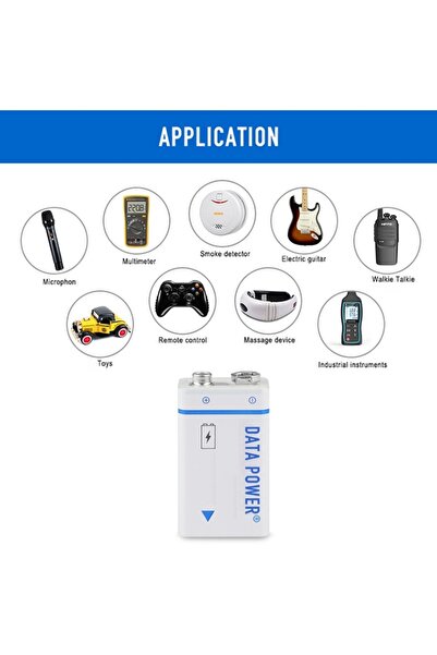 Beston 9V 1000mAh USB şarj edilebilir Li-ion batarya USB to TYPE-C Chargıng u...