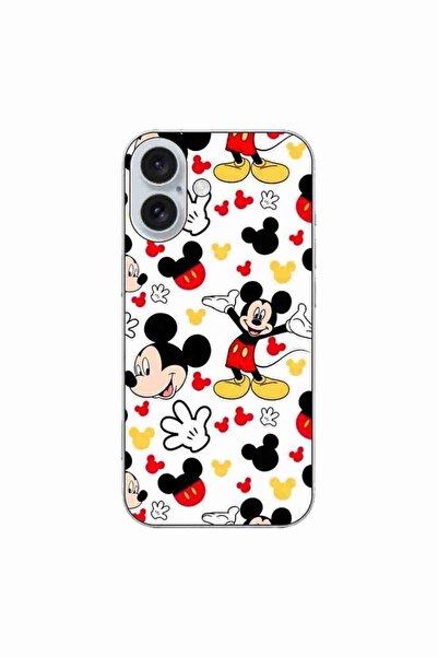 OEM Husa compatibila cu Apple iPhone 16 Silicon Gel Tpu Model Mickey Cool Pat...