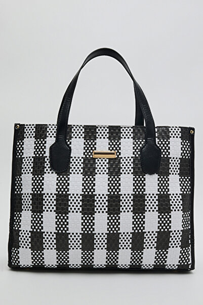 R&B Checked Tote Bag