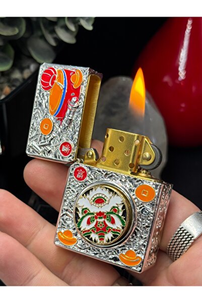 NikaŞ Hem Çakmak Hem Stres Çarkı! Özel Tasarım Kabartmalı Metal Spinner Çakma...