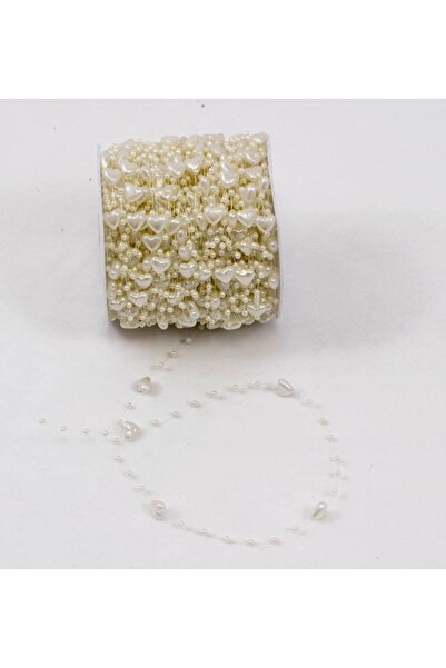 OEM Beads On A Roll Plastic Hearts Cream