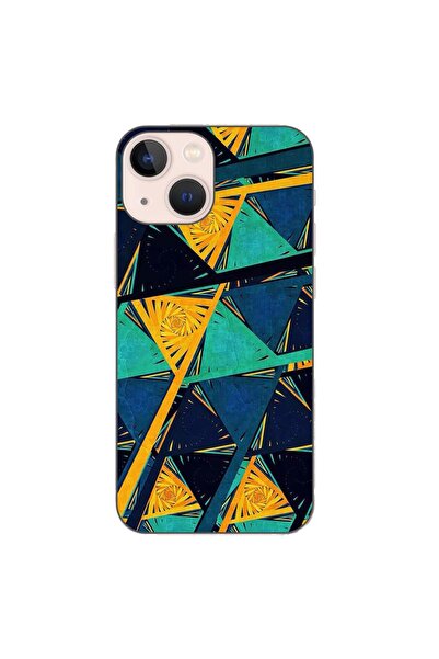 OEM Husa compatibila cu Apple iPhone 13 Mini Silicon Gel Tpu Model Abstract P...