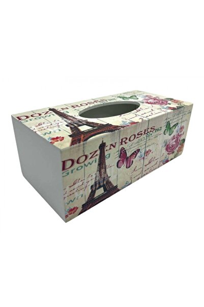 OEM Wooden Napkin Box With Eiffel Tower