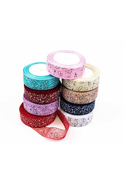 OEM Organza Ribbon Leaves 2cm/22m Purple