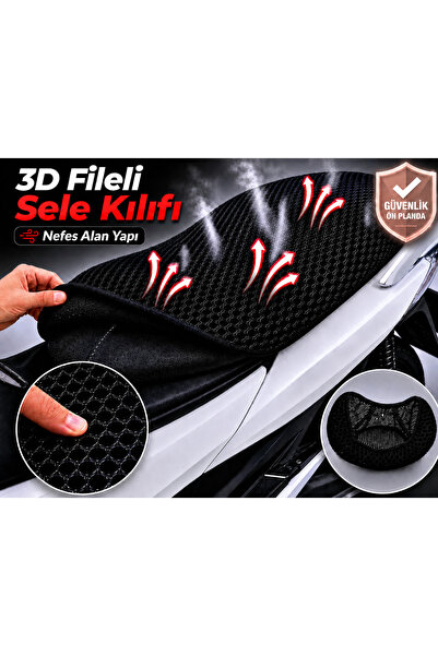 Vi Caro Falcon Quick 50 Motorcycle Saddle Cover 3D Mesh Saddle Cover Breathab...