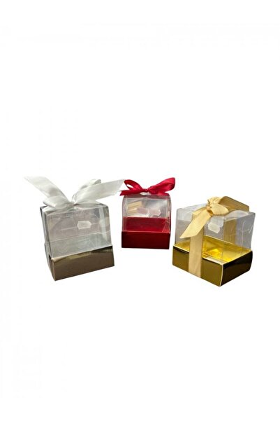 OEM Cutie Acetofan Cu Suport Carton 7,5x7,5x8cm 50/set Rosu