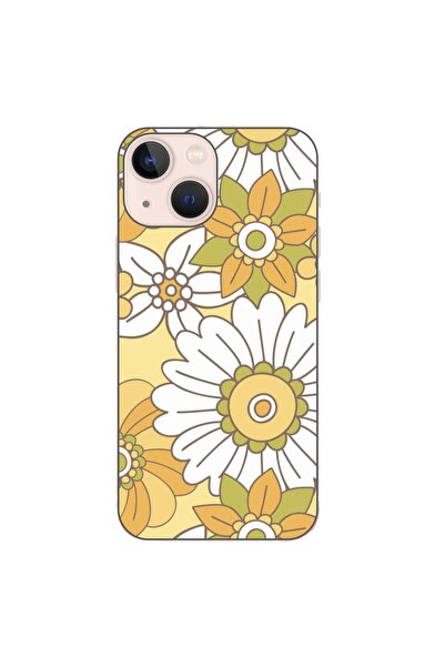 OEM Husa compatibila cu Apple iPhone 13 Mini Silicon Gel Tpu Model Pastel Garden