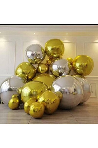 OEM Baloane Folie Rotunde 10/set 18"- 45cm Argintiu