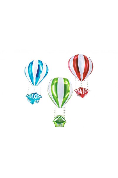 OEM Foil Balloons Air Balloon (Top Bottom Set of 3) Red