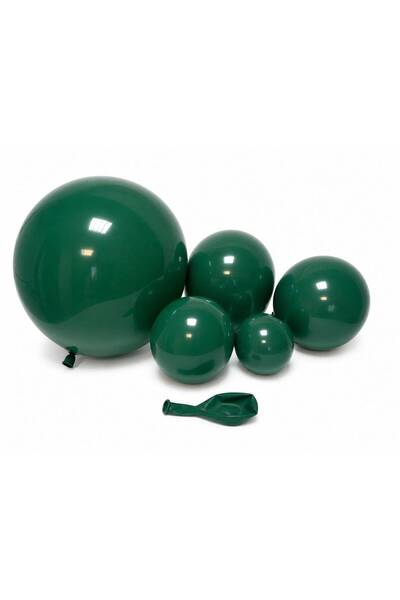 OEM Matte Balloons TX 09 Green 5"-100/ Top Bottom Set