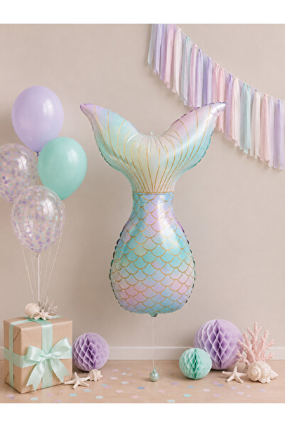 Magique Party Deniz Kızı Folyo Balon Kuyruk 52x85cm