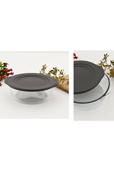 Paşabahçe Borcam Heat Resistant Plastic Leak-Proof Glass Oven Pot with Lid 22...
