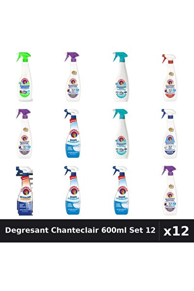Chanteclair Set 12 Degresant Universal 600-625ml - 7 Arome, Anticalcar, Bicar...