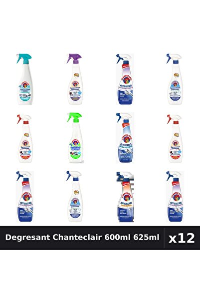 Chanteclair Set 12 Degresant Universal 600-625ml - 8 Arome Asortate, Anticalc...