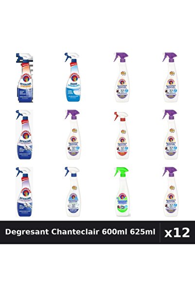 Chanteclair Set 12 Degresant Universal 600ml - 625ml - 8 Arome Asortate Curat...