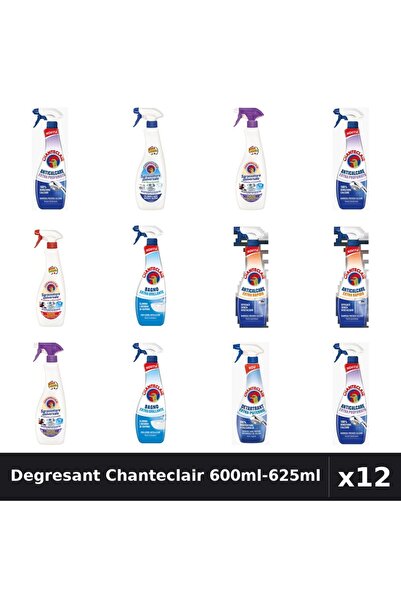 Chanteclair Set 12 Degresant Universal 600ml-625ml - 7 Arome, Anticalcar, Det...