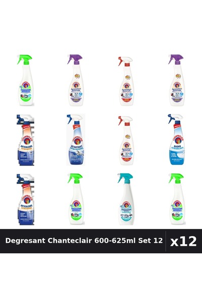 Chanteclair Set 12 Degresant Universal 600-625ml - Lamaie, Lavanda, Marsilia,...