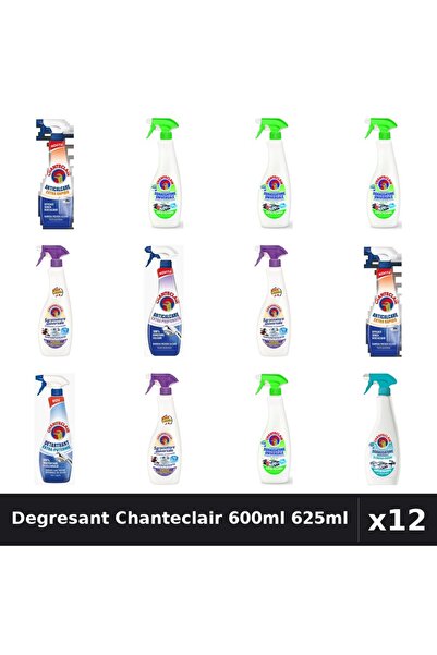 Chanteclair Set 12 Degresant Universal 600ml 625ml - Lămâie, Lavandă, Mosc - ...