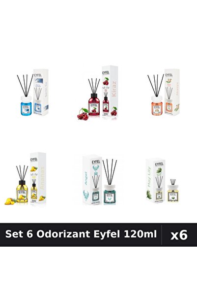 Eyfel Set 6 Odorizante Camera Betisoare, Acacia, Ananas, Angel, Cirese, Cool ...