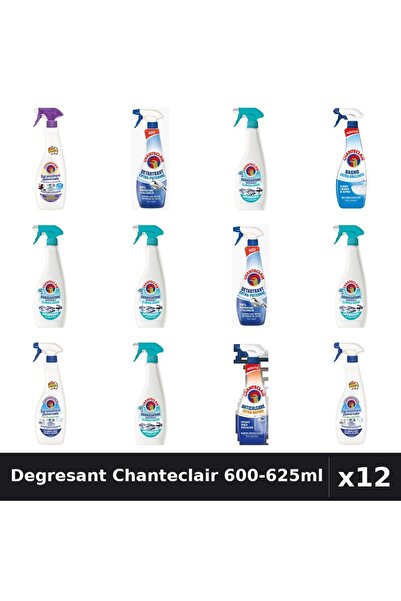 Chanteclair Set 12 Degresant Universal 600-625ml - 6 Arome, Lavanda, Bicarbonat