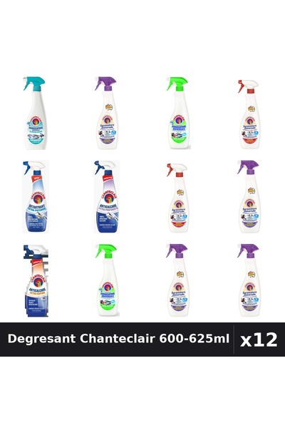 Chanteclair Set 12 Degresant Universal 600-625ml - Mosc, Lamaie, Lavanda, Mar...