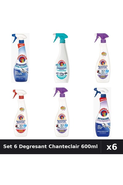 Chanteclair Set 6 Degresant Universal 600ml - Anti-Miros, Extra Parfumat, Ext...