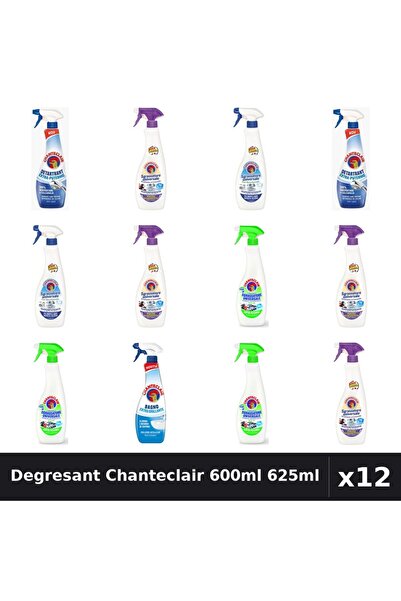 Chanteclair Set 12 Degresant Universal 600ml - 625ml - Lavanda, Lamaie, Bicar...