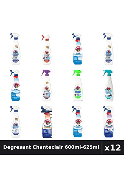 Chanteclair Set 12 Degresant Universal 600ml-625ml - 8 Arome Asortate Curaten...