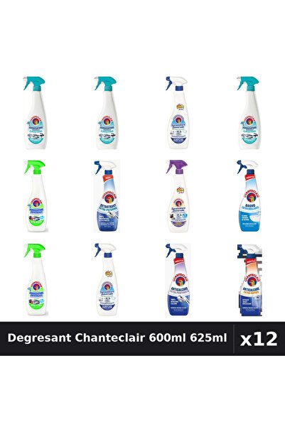 Chanteclair Set 12 Degresant Universal 600ml 625ml - 8 Arome, Anticalcar, Det...
