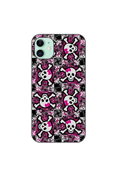 OEM Husa compatibila cu Apple iPhone 11 Silicon Gel Tpu Model Pop Art Skeleton