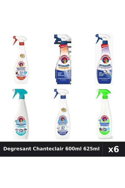 Chanteclair Set 6 Degresant Universal 600ml 625ml - Marsilia, Lămâie, Bicarbonat