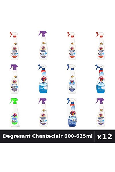 Chanteclair Set 12 Degresant Universal 600-625ml - 7 Arome Asortate - Curaten...