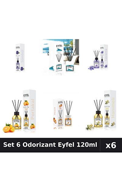 Eyfel Set 6 Odorizante Camera Betisoare, Lavanda, Mana Maicii Domnului, Ocean...