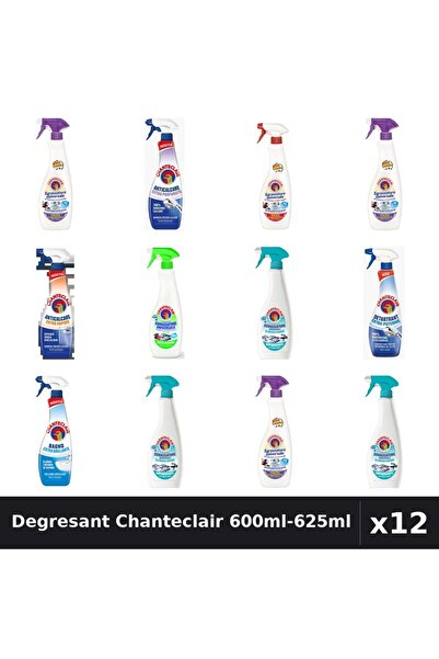 Chanteclair Set 12 Degresant Universal 600ml-625ml - 9 Arome, Anticalcar, Det...
