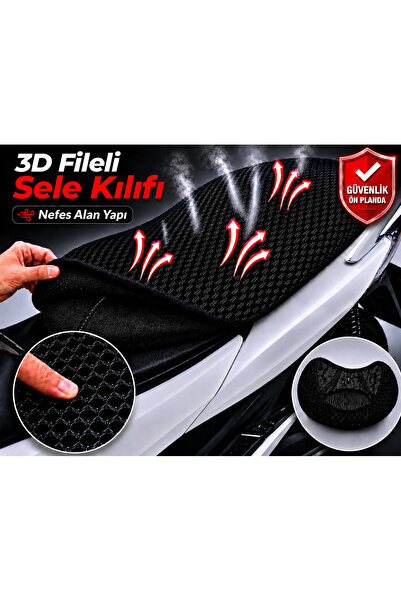 Vi Caro Abush Speedy 125I Motorcycle Seat Cover 3D Mesh Seat Cover Breathable...