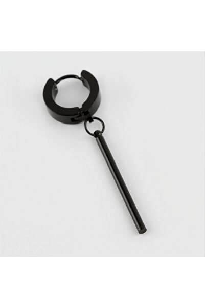 Generic Brand Stick Figured Steel Men's Earrings 1 Piece
