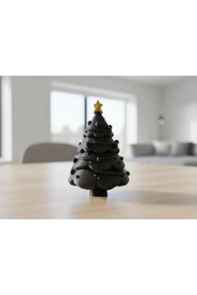 OEM Mini Festive Christmas Decorative Tree - Black Carbon Fiber Composite