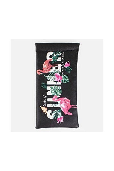 OEM Black Glasses Case with Flamingo, Modern Design, Practical Protection