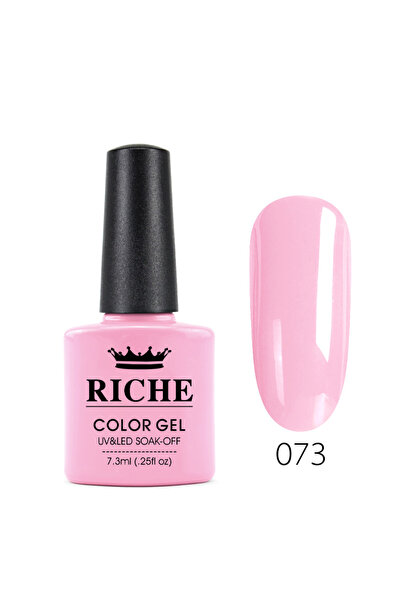 OEM Ojă semipermanentă Riche 073, Roz, 7.3 ml