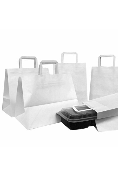 msg Top Bottom Set of 50 catering transport bags, WHITE catering transport ba...