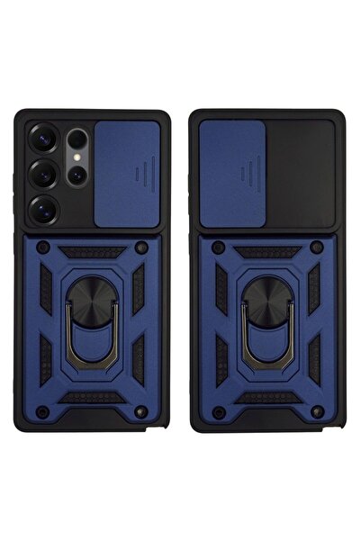Sonique Θήκη Ring Armor CamPro για Samsung Galaxy S25 Ultra Μπλέ
