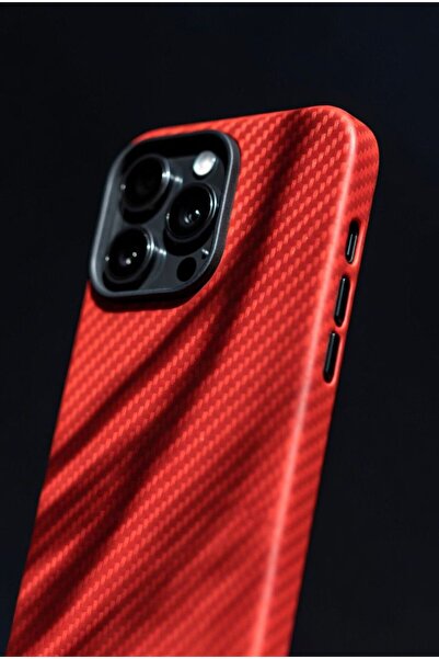 Premium Karbon Fiber Desenli Darbe Emici Lansman Telefon Kılıfı - iPhone Serisi Uyumlu