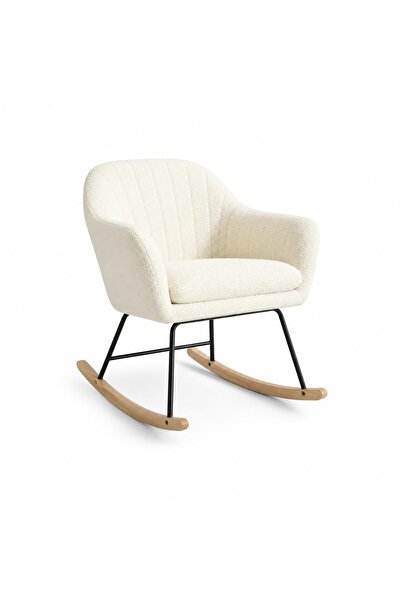 Garvee Nursery rocking chair with cushion, large rocking chair, comfortable p...