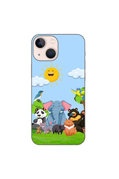 OEM Husa compatibila cu Apple iPhone 13 Mini Silicon Gel Tpu Model Prietenii ...